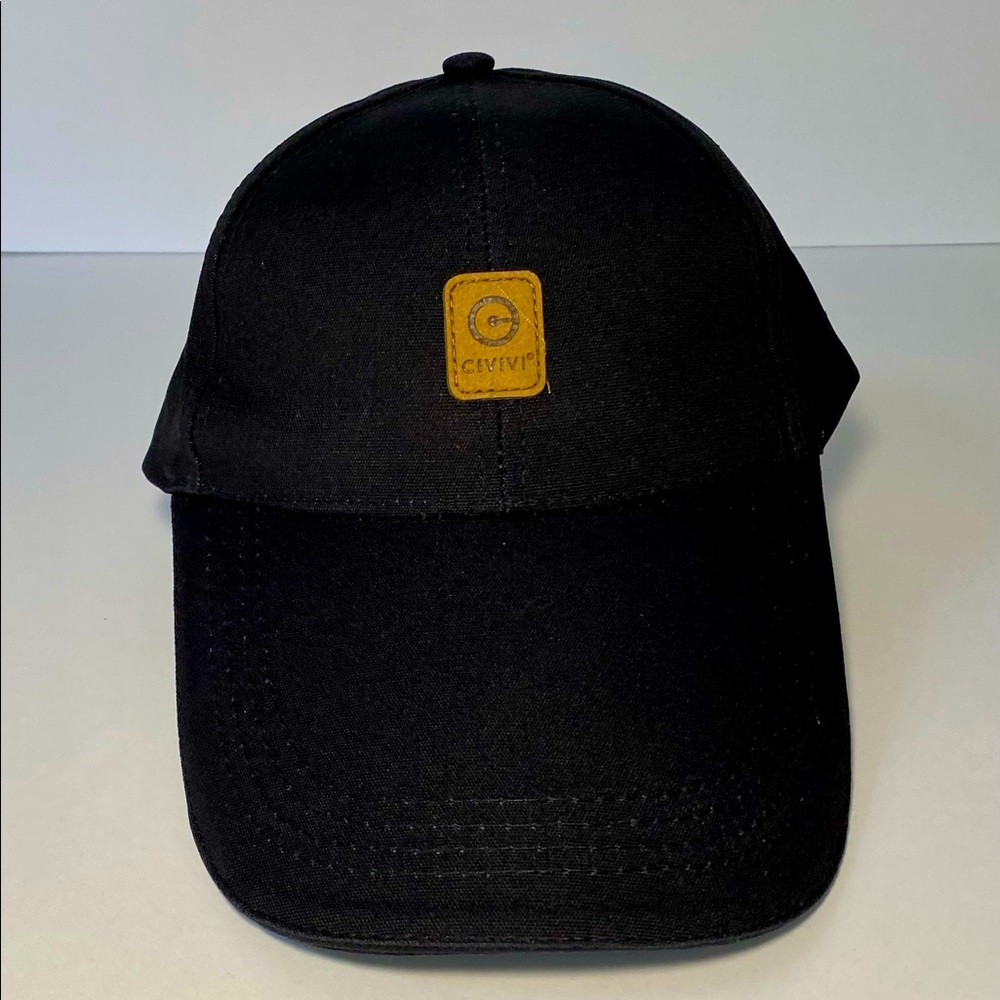 Civivi Knife Cap | Hat Leather Logo Patch OSFM Buckle Back Adjustable Black Tan